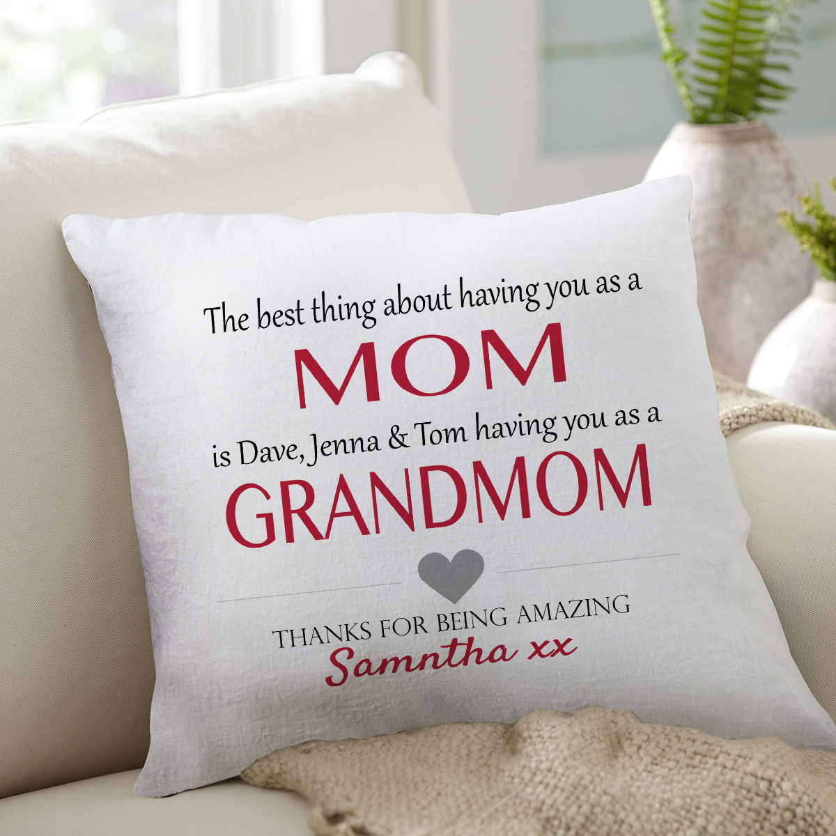 Best Thing About Mom Pillow - ThePersonalizationCo.